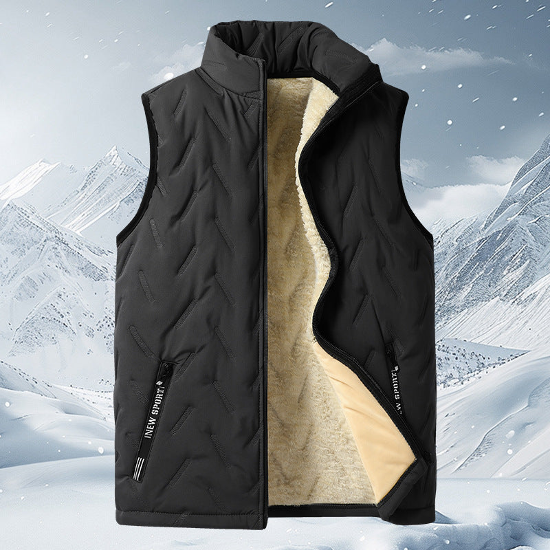 Unisex Thermal Fleece-Lined Quilted Vest
