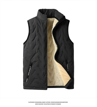 Unisex Thermal Fleece-Lined Quilted Vest