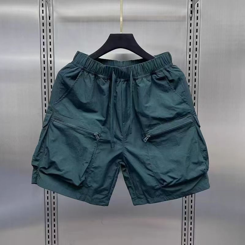 Men’s Cotton-Blend Cargo Shorts – Fifth Pants / Mid-Length