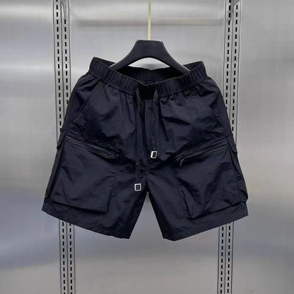 Men’s Cotton-Blend Cargo Shorts – Fifth Pants / Mid-Length