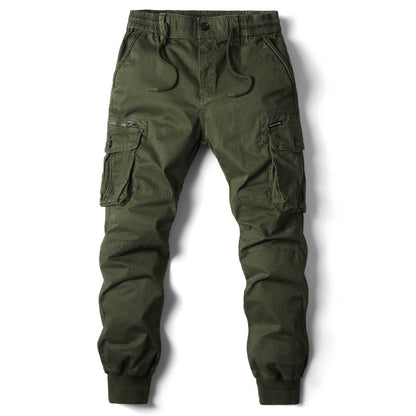 Men's Multi Pocket Elastic Cuff Cargo Pants