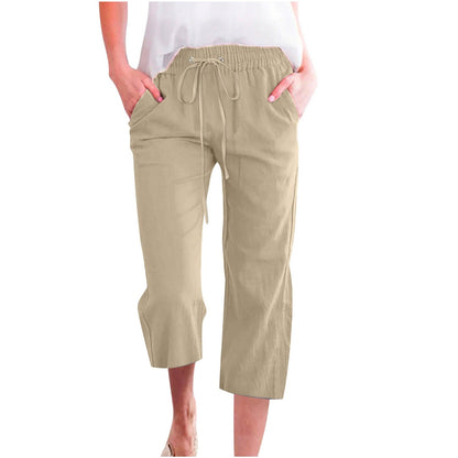 Women's Cotton Cropped Pants