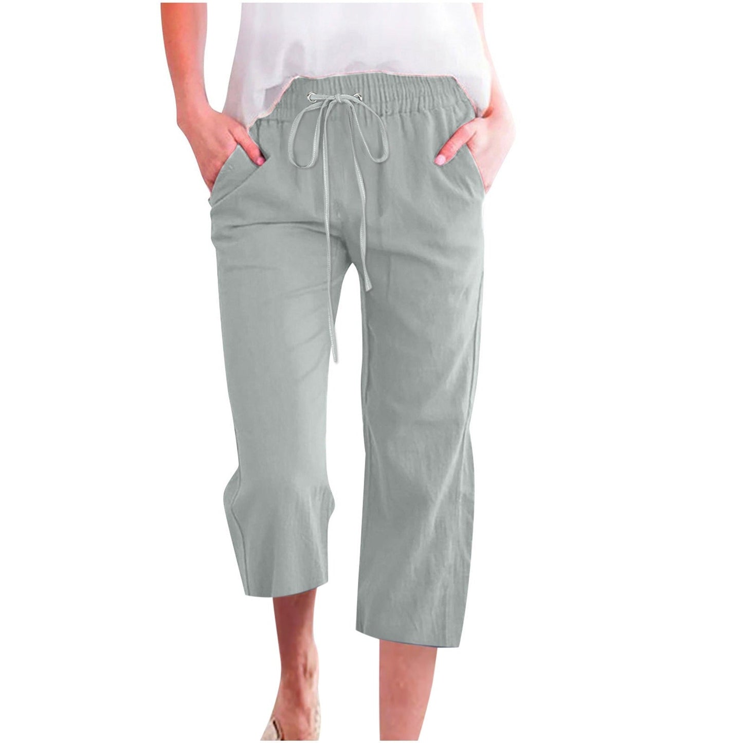 Women's Cotton Cropped Pants
