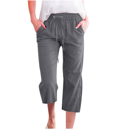 Women's Cotton Cropped Pants