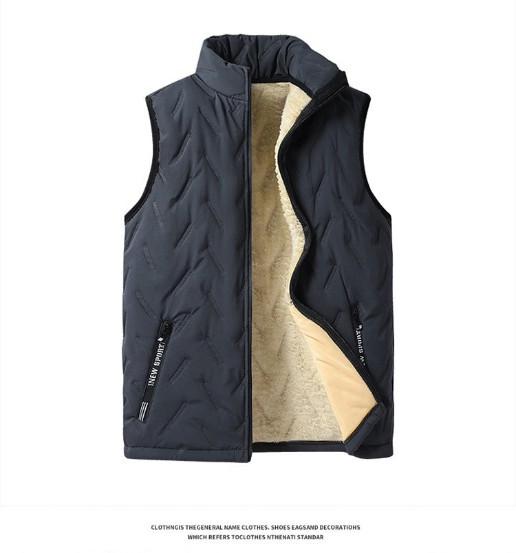 Unisex Thermal Fleece-Lined Quilted Vest