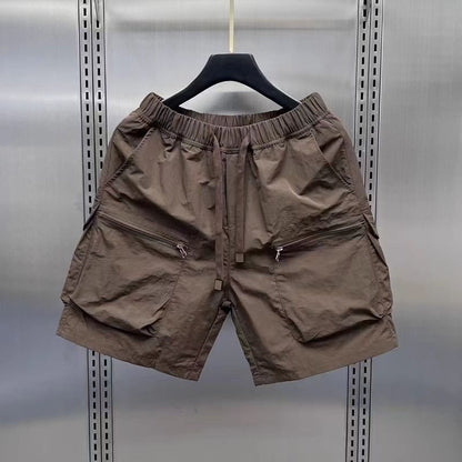 Men’s Cotton-Blend Cargo Shorts – Fifth Pants / Mid-Length