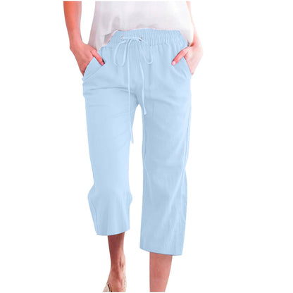Women's Cotton Cropped Pants