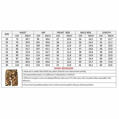 Casual Camo Multi-bag Straight  Men's Shorts