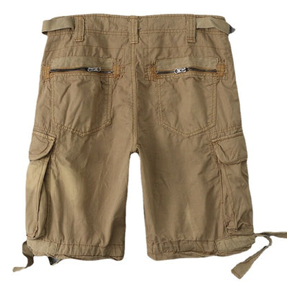 Summer Men's High-quality Pure Cotton Washed Thin Casual Shorts