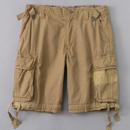 Summer Men's High-quality Pure Cotton Washed Thin Casual Shorts