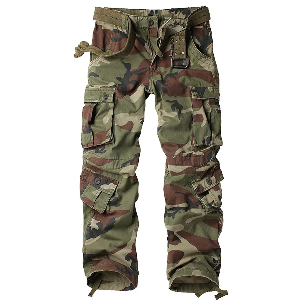Crestsport Camo Cargo Pants – Tactical, Multi-Pocket Outdoor Essentials