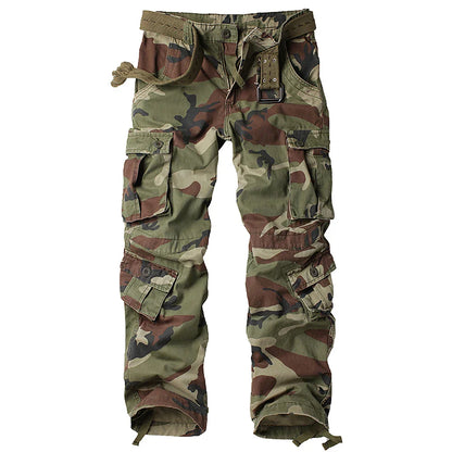 Crestsport Camo Cargo Tactical Pants, Multi-Pocket Outdoor Essentials