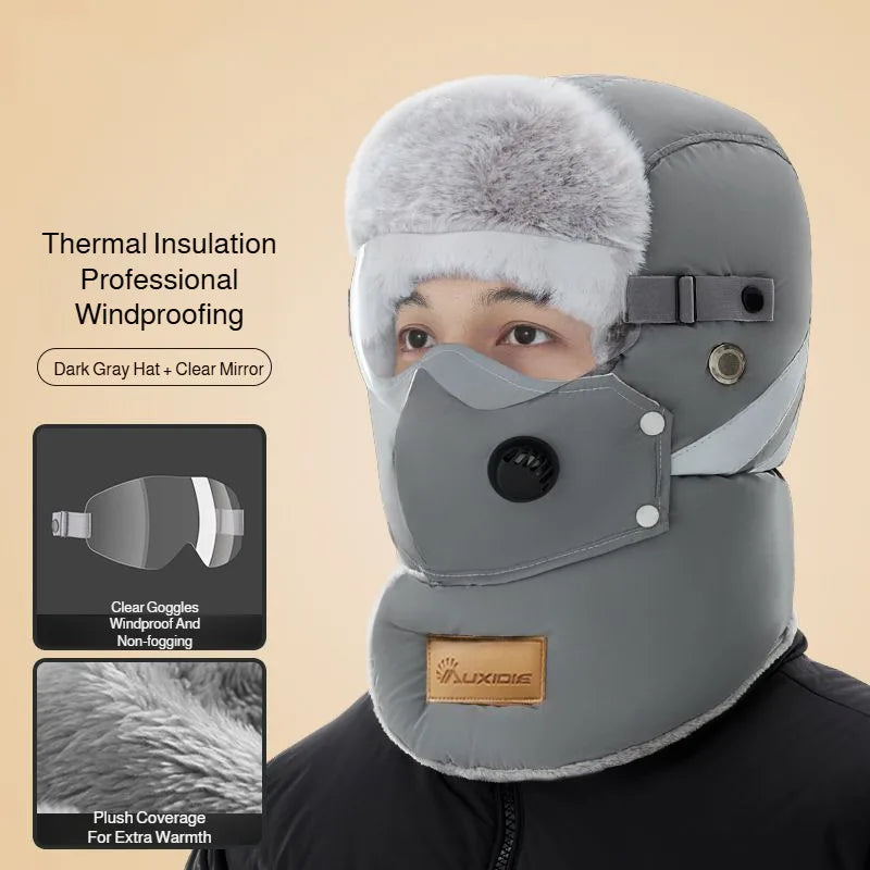 Full-Face Thermal Winter Hat – Windproof & Warm