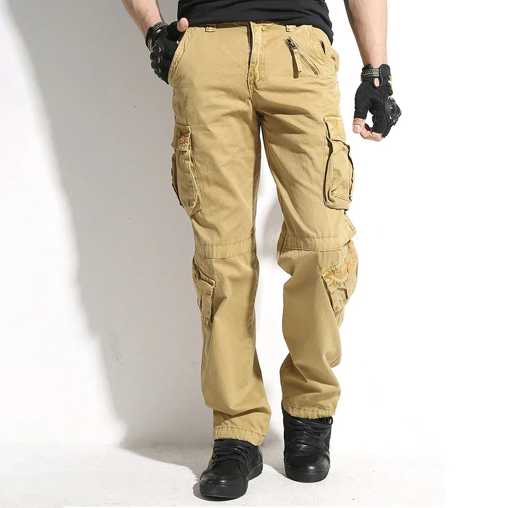 Crestsport Camo Cargo Tactical Pants, Multi-Pocket Outdoor Essentials