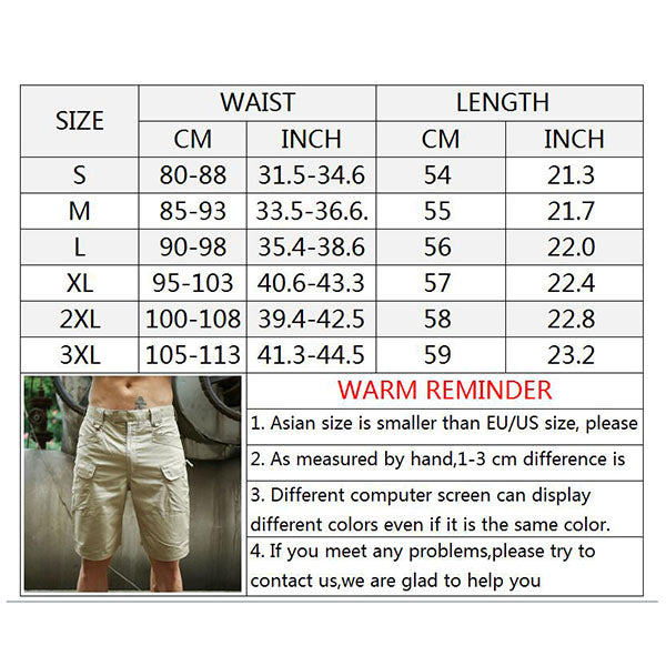 Outdoor Plaid Fabric Men's Shorts
