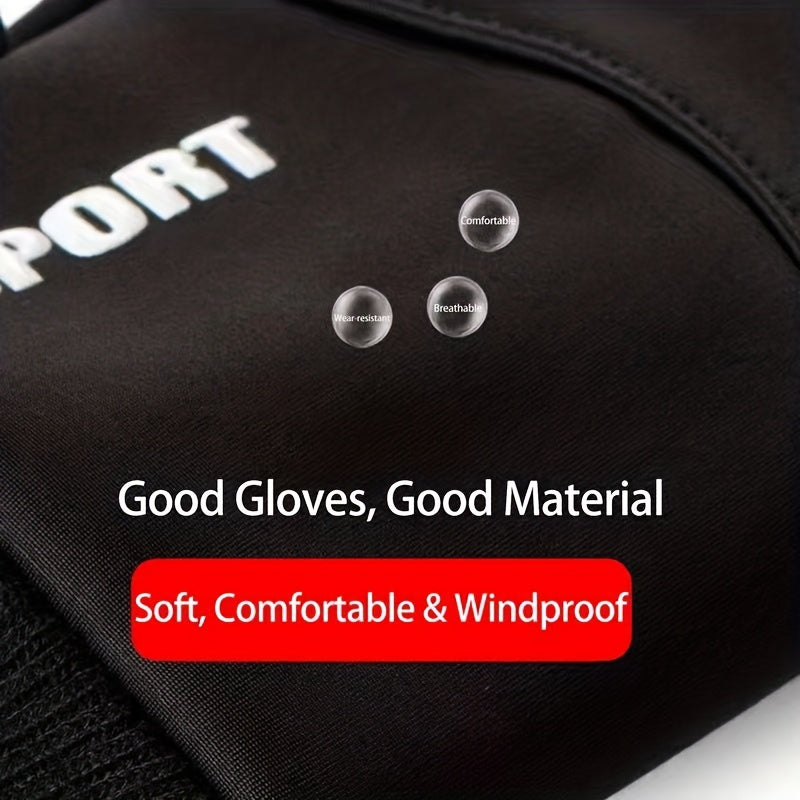 Outdoor Touch Screen Waterproof  Anti Slip Warm Full Fingers Gloves