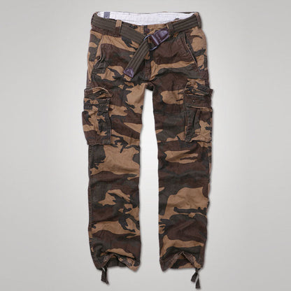 Casual Camo Military Multi-pocket Men's Straight Pants