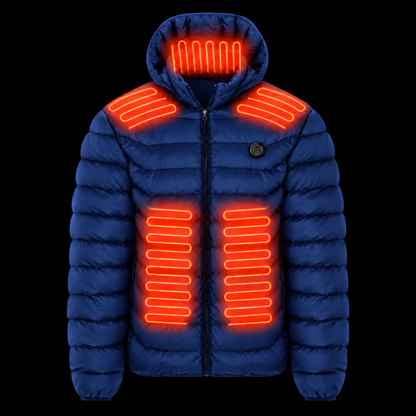 Unisex Heated Puffer Jacket – Warm & Comfortable Winter Coat