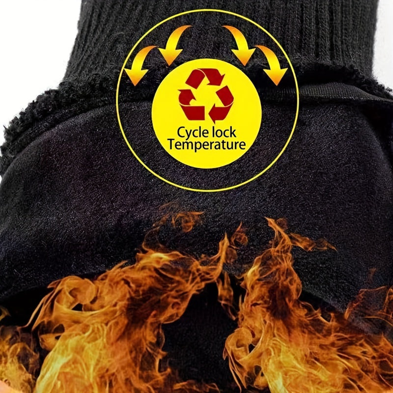 Crestsport™ Outdoor Touch Screen Waterproof  Anti Slip Warm Full Fingers Gloves