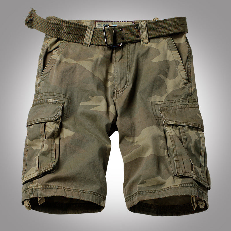 Casual Loose Camo Cotton Men's Shorts