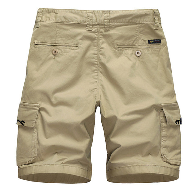Loose Embroidered Pocket Men's Shorts