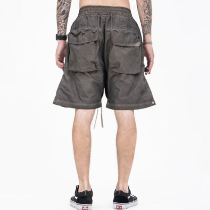 Retro Tide High Arcade Multi-pocket Casual Men's Shorts