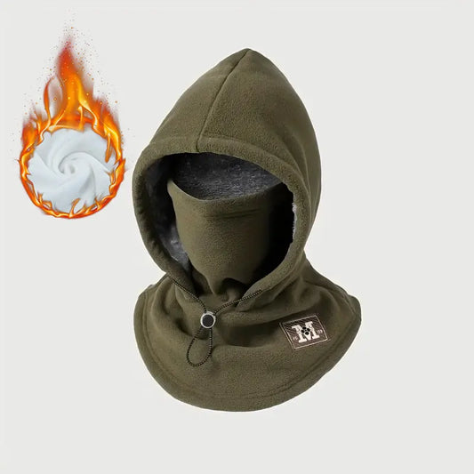 Unisex Winter Warm Mask Hat – Windproof Flannel Cycling Cap for Commuting, Hiking & Outdoor Gifts