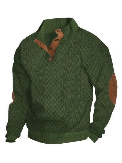 Men’s Stand Collar Casual Shirt – Modern Outdoor Style