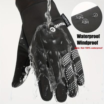 Crestsport™ Waterproof Warm Touch Screen Gloves For Running Cycling Driving Skiing