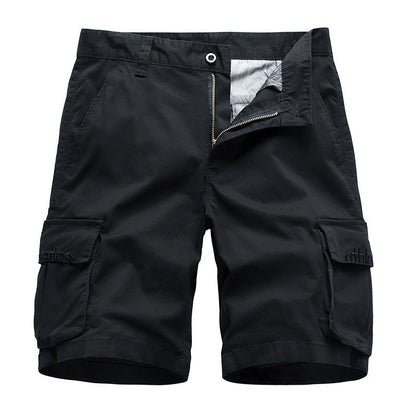 Loose Embroidered Pocket Men's Shorts