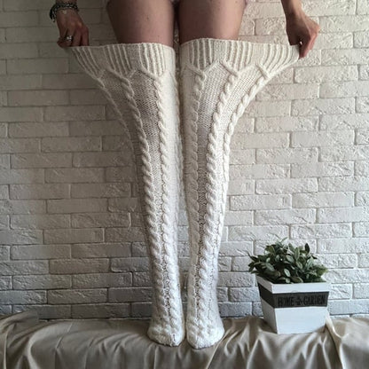 Black Friday 50% OFF - 🎁PeakRoo Warm Over Knee Extra Long Knitted Socks