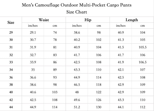 Men's Outdoor Multi-Pocket Cargo Pants - Free Shipping