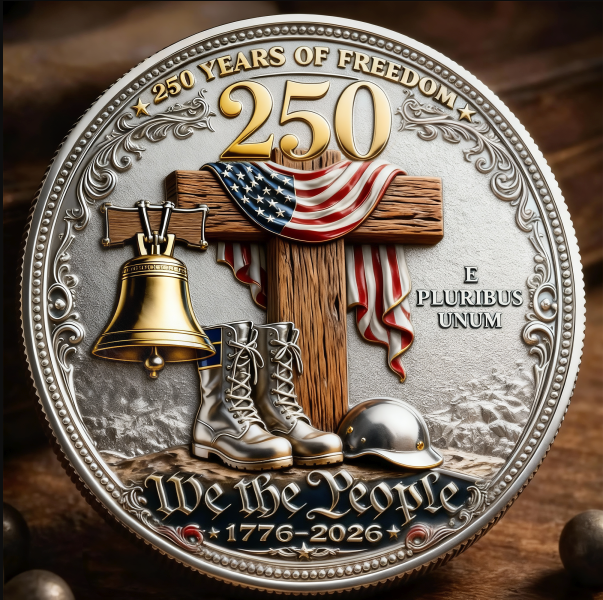 U.S. Veteran – In God We Trust | 250 Years of Freedom Commemorative Coin