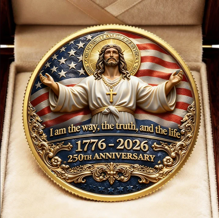 🏆LAST DAY  60% OFF - ✝️ Faith & Freedom Anniversary Coin
