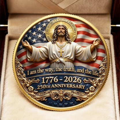 🏆LAST DAY  60% OFF - ✝️ Faith & Freedom Anniversary Coin