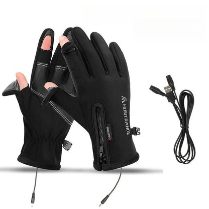 Crestsport™ Outdoor Heated Gloves Windproof and Waterproof