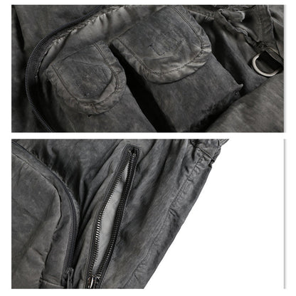 Retro Tide High Arcade Multi-pocket Casual Men's Shorts