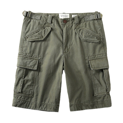 Casual Cotton Elastic Camouflage Men's Cargo Shorts