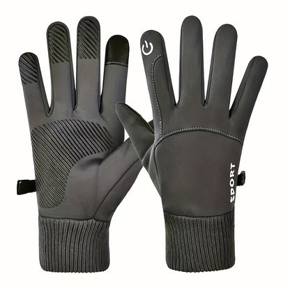 Crestsport™ Outdoor Touch Screen Waterproof  Anti Slip Warm Full Fingers Gloves