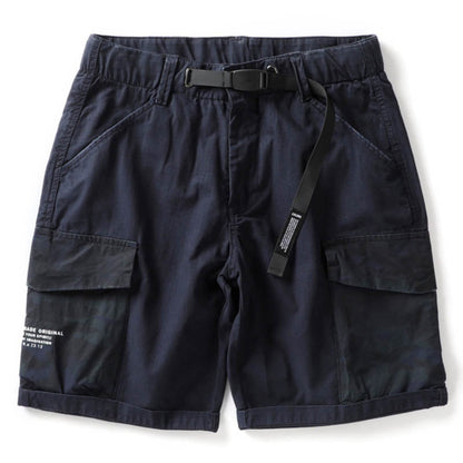 Casual Camo Panel Pocket Utility Style Men's Shorts
