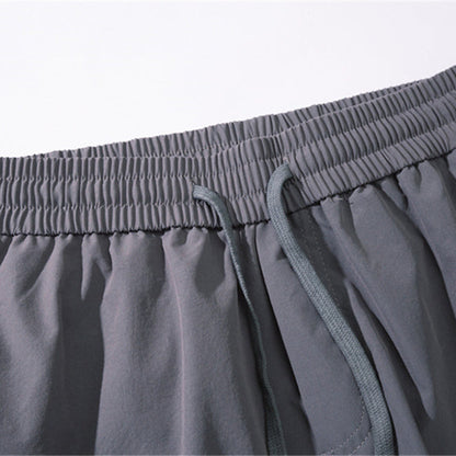 Men's Solid Color Elastic Waist Thin Shorts