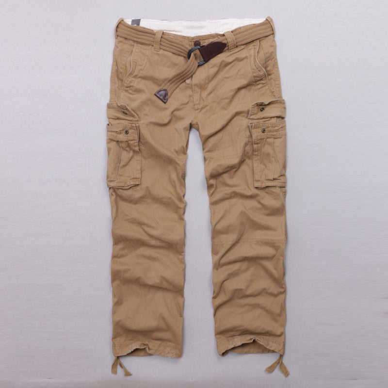 Casual Camo Military Multi-pocket Men's Straight Pants