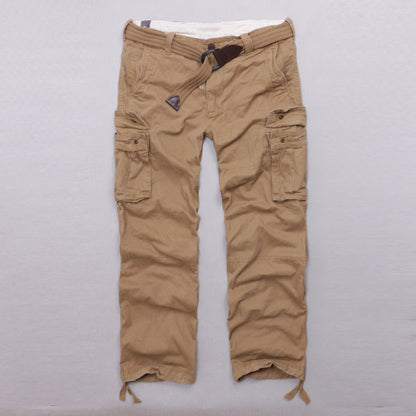 Casual Camo Military Multi-pocket Men's Straight Pants