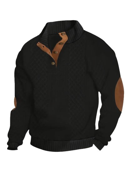 Men’s Stand Collar Casual Shirt – Modern Outdoor Style