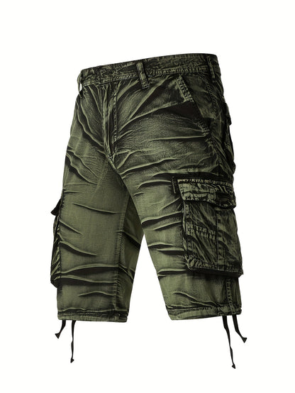 Crestsport Camo Pattern Cotton Cargo Shorts