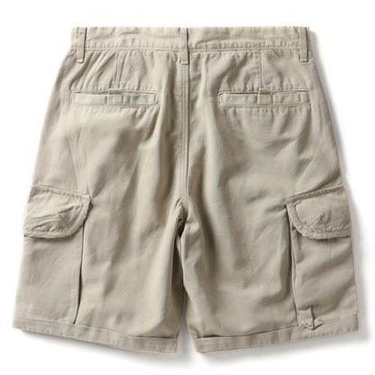 Casual Workwear Style Solid Color Cotton Men's Shorts