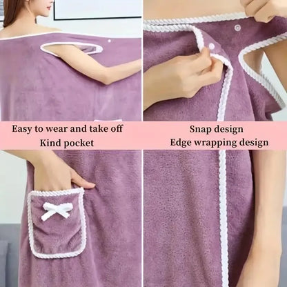 🏆 50K+ SOLD! 49% OFF✨ Plus Size Women's Wearable Shower Skirt
