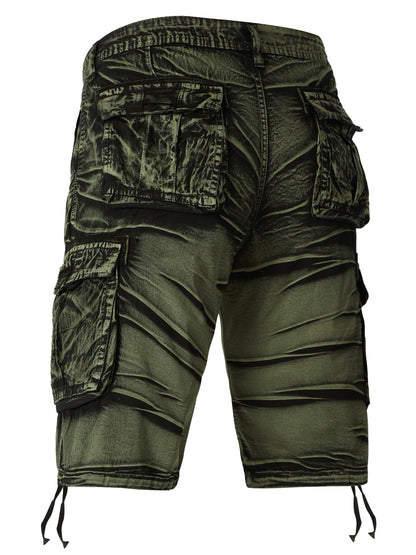Crestsport Camo Pattern Cotton Cargo Shorts