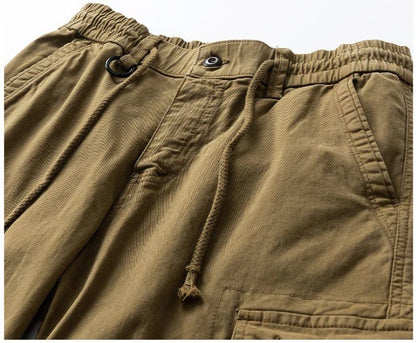 American Vintage Men's Work Pants | Straight Leg, Mid-Rise, Multi-Pocket Cotton Blend