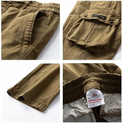 American Vintage Men's Work Pants | Straight Leg, Mid-Rise, Multi-Pocket Cotton Blend